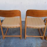 Baumann sleigh chairs, set of 8