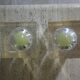 Pair of Pierre Giraudon resin inclusions bulbs