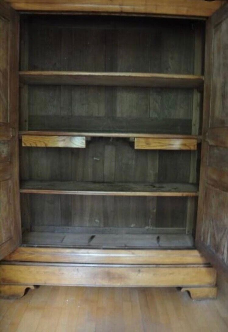 Antique solid oak wardrobe