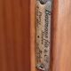 Vintage wooden wavy screen by Baumann