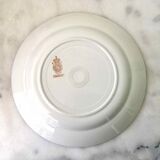 Set 6 flat plates fine earthenware Lunéville Meudon