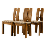 Oak dining chair, set of 4