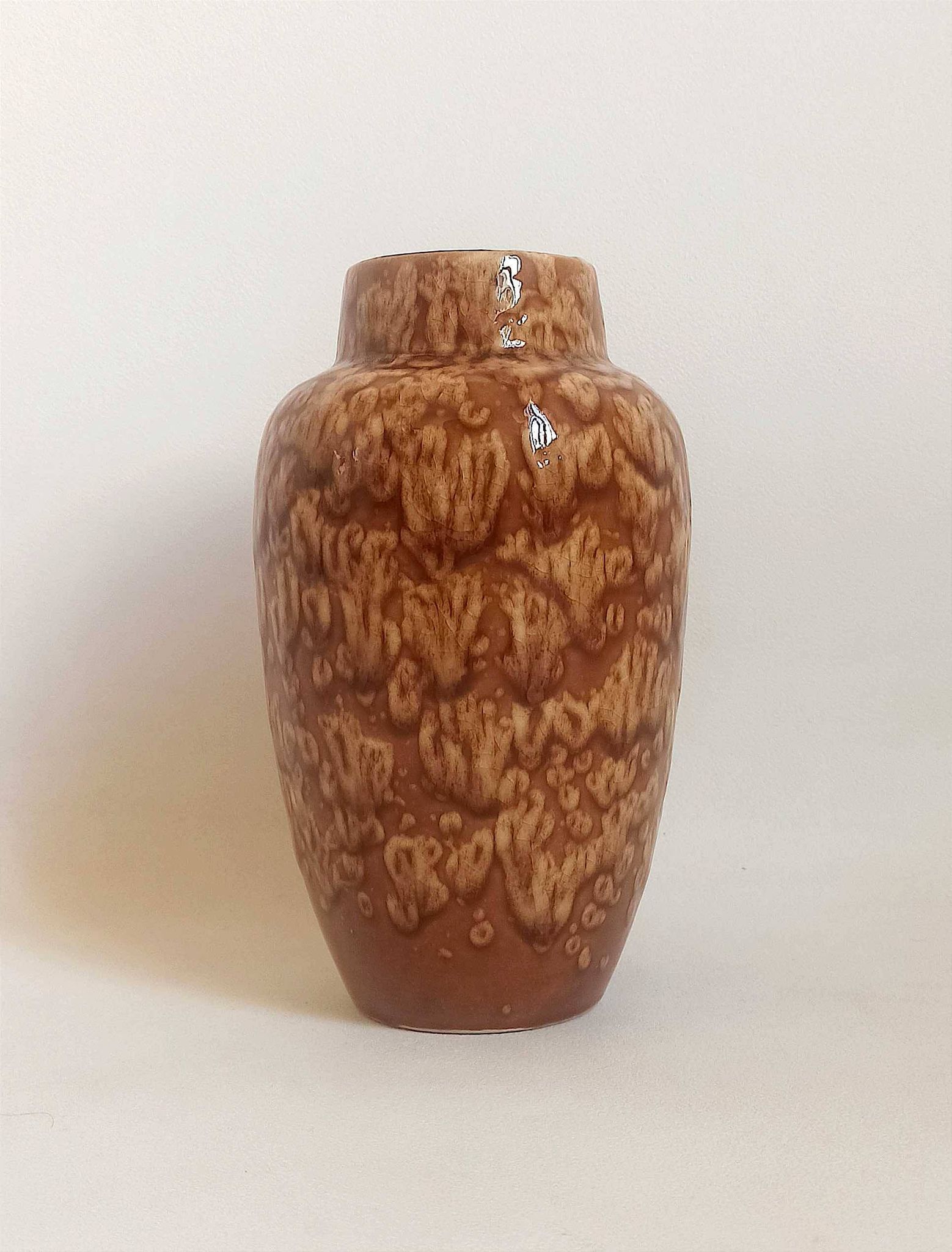 Vase céramique West Germany Années 70 Hauteur 21 cm