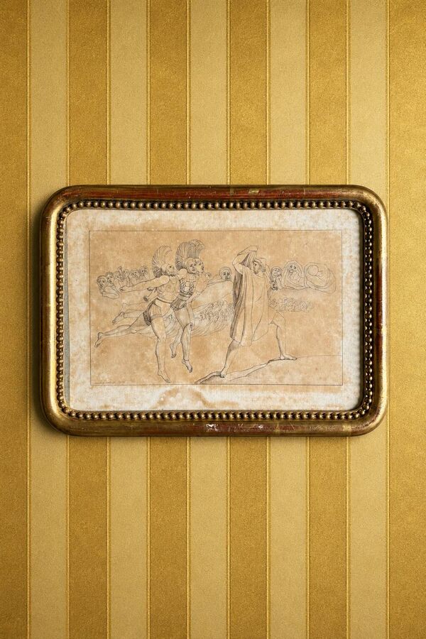 Dessin mythologique encadré, 1810