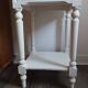 Farrow & Ball white painted high bedside table