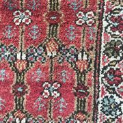 Old persian rug kurdish hallway  120 x 388 cm