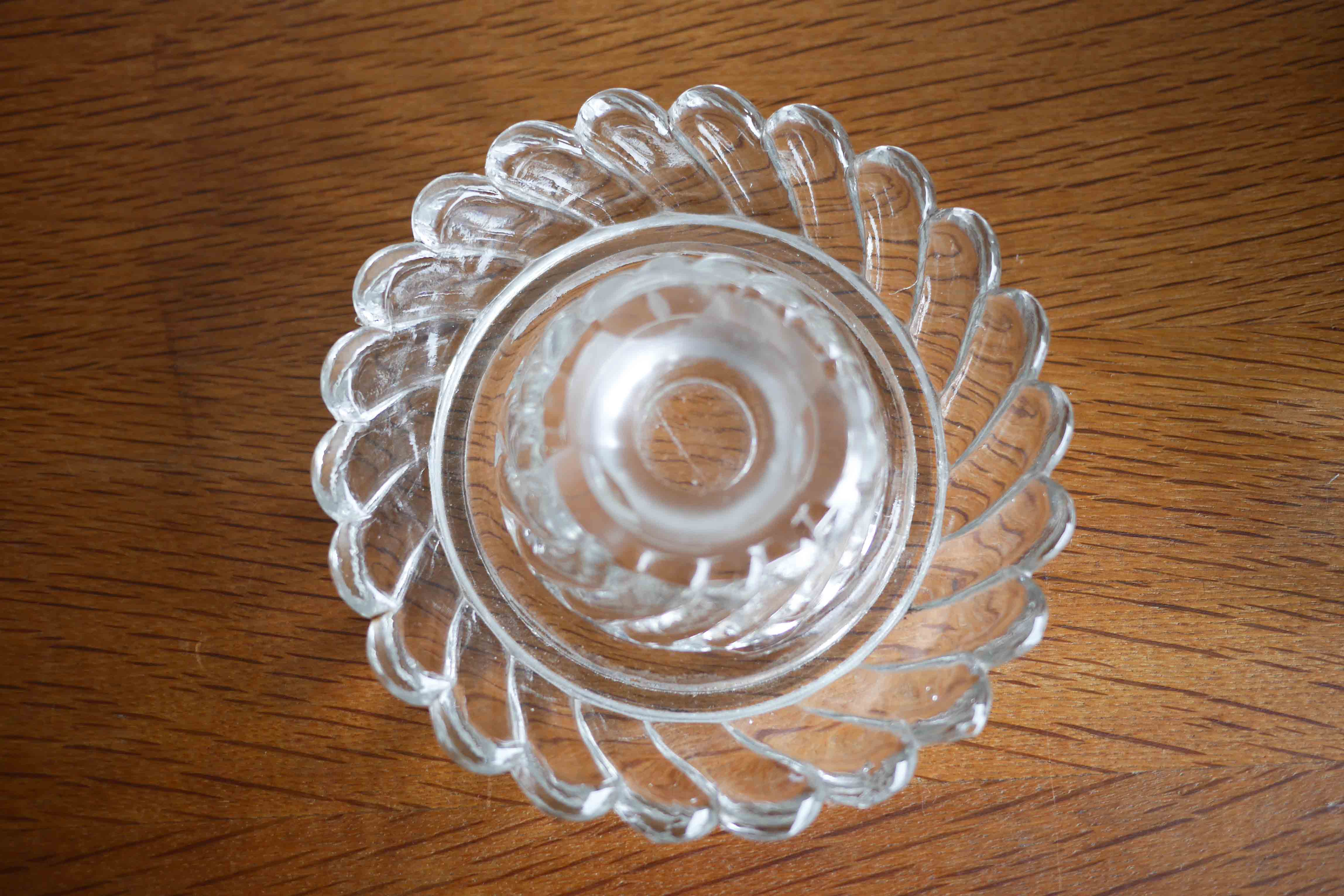 Glass candlestick