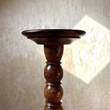 Walnut base column