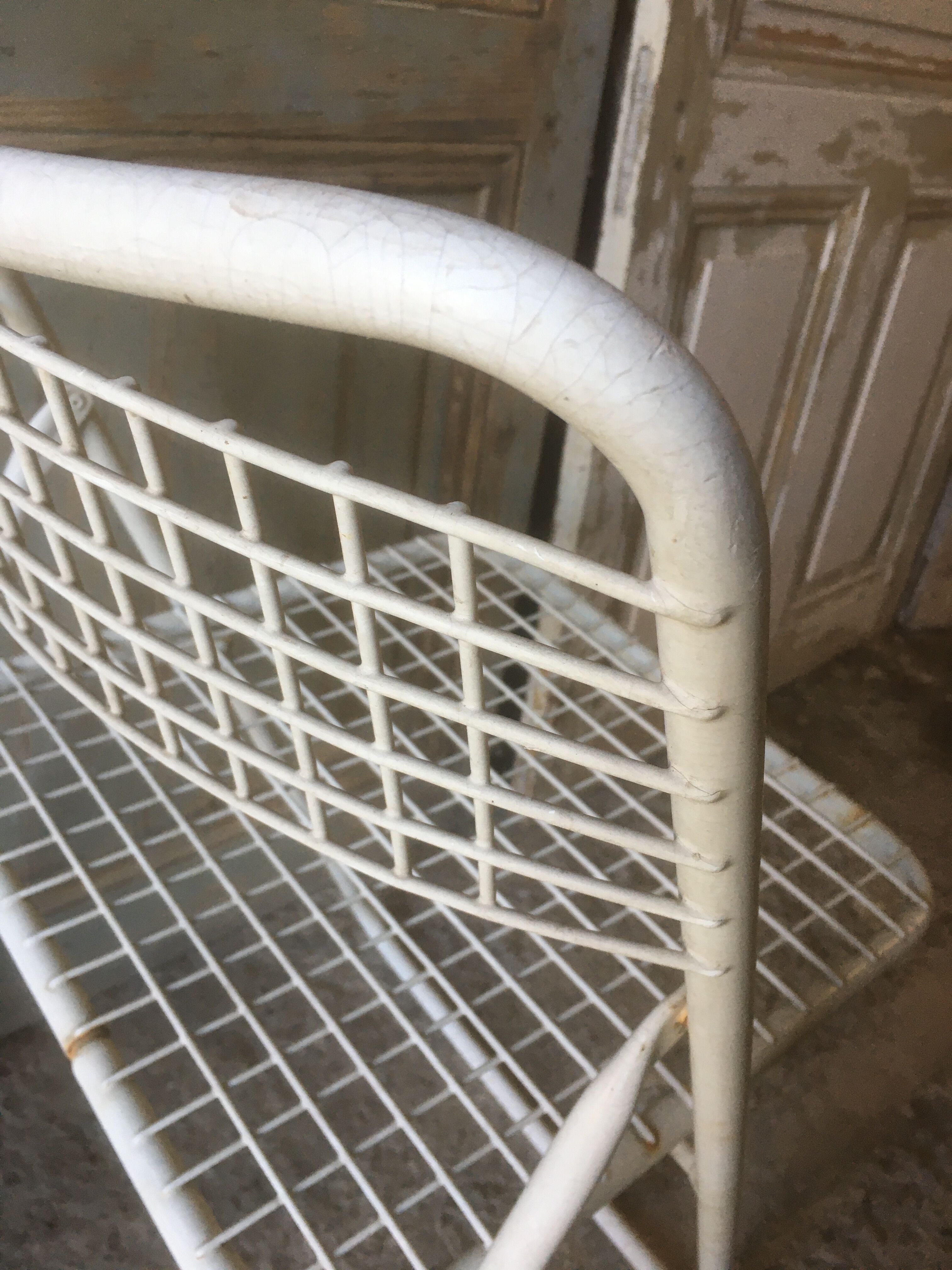 Chaise pliante "emu" en fer années 60/70