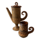 Ceramic service by Huguette Bessone for Vallauris, France, 1960s