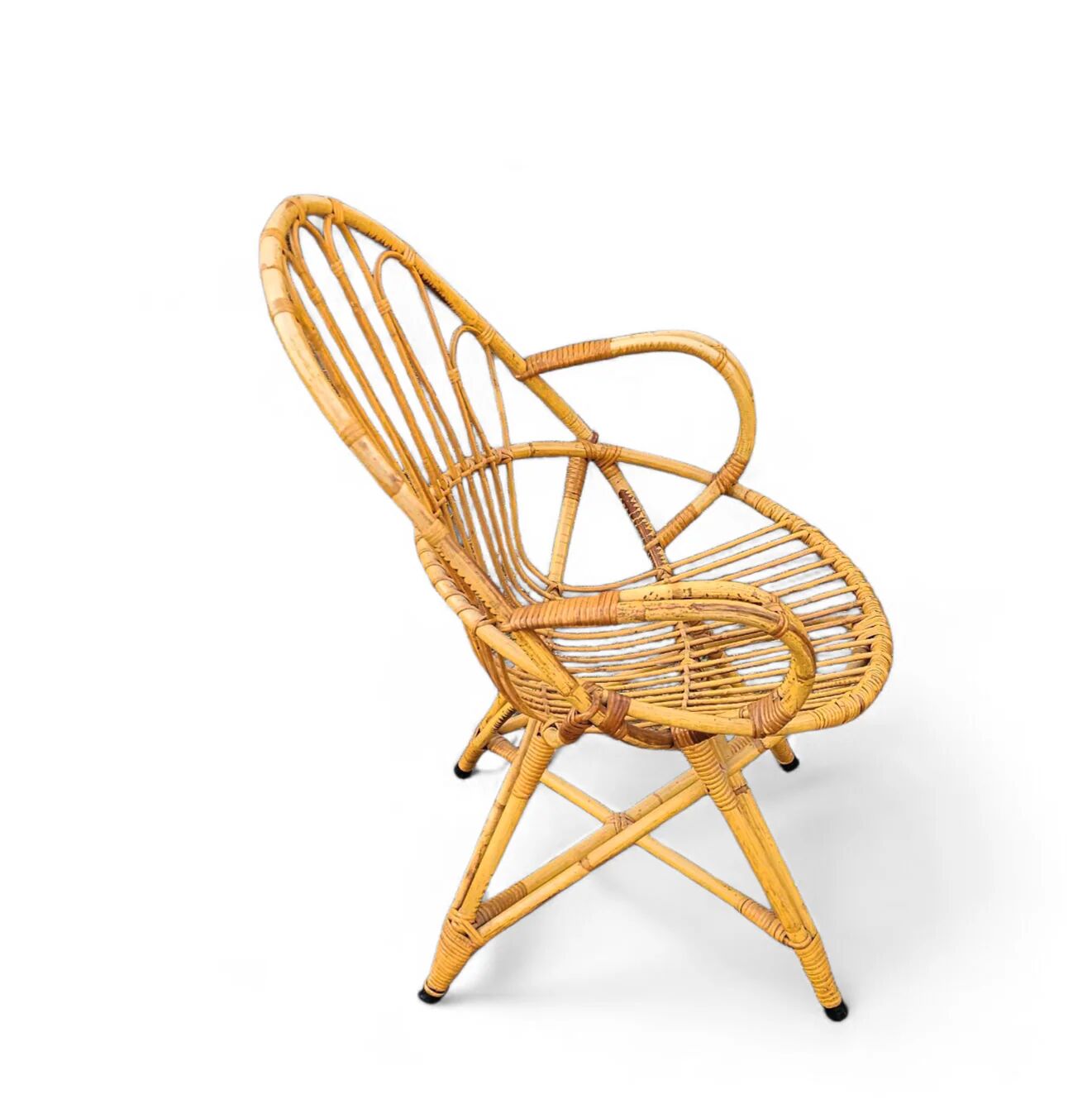 2 x Rohe Noordwolde rattan chairs / Dirk van Sliedregt / 1960s