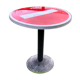 Table de bistrot jardin vintage panneau routier sens interdit
