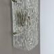 cubic Hollywood Regency Ice Glass Wall Light Made by Kalmar Lights, 1960s