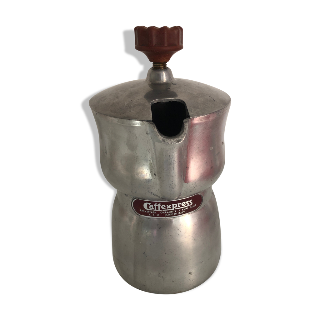 Cafetière Expresso OMG MIGNON – 2 Tasses, Aluminium, Made In Italy, Ancienne