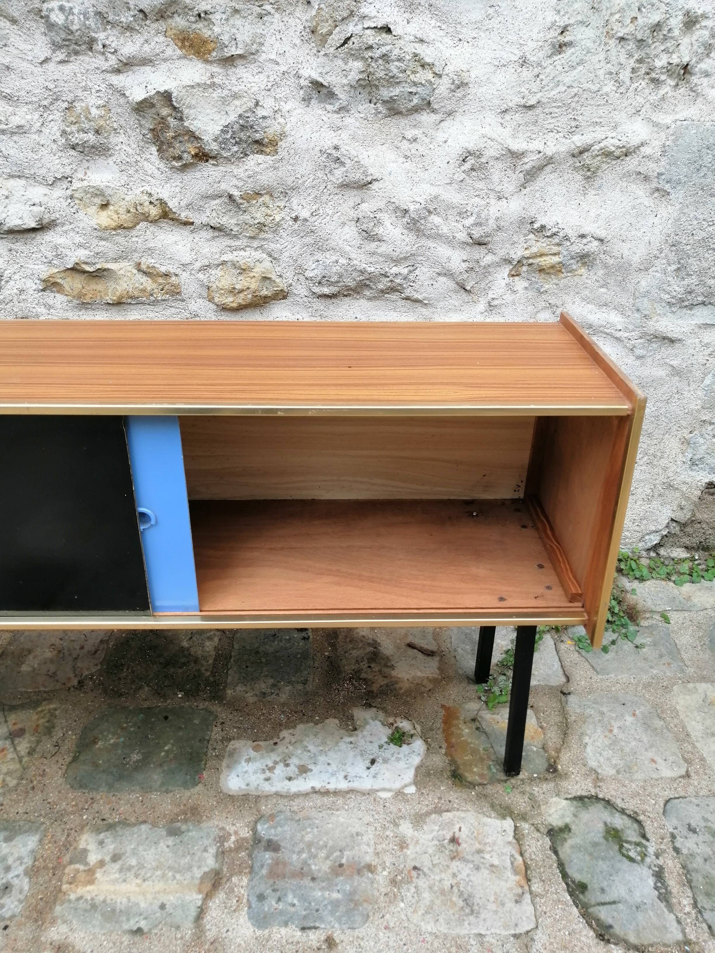 Side board with sliding doors