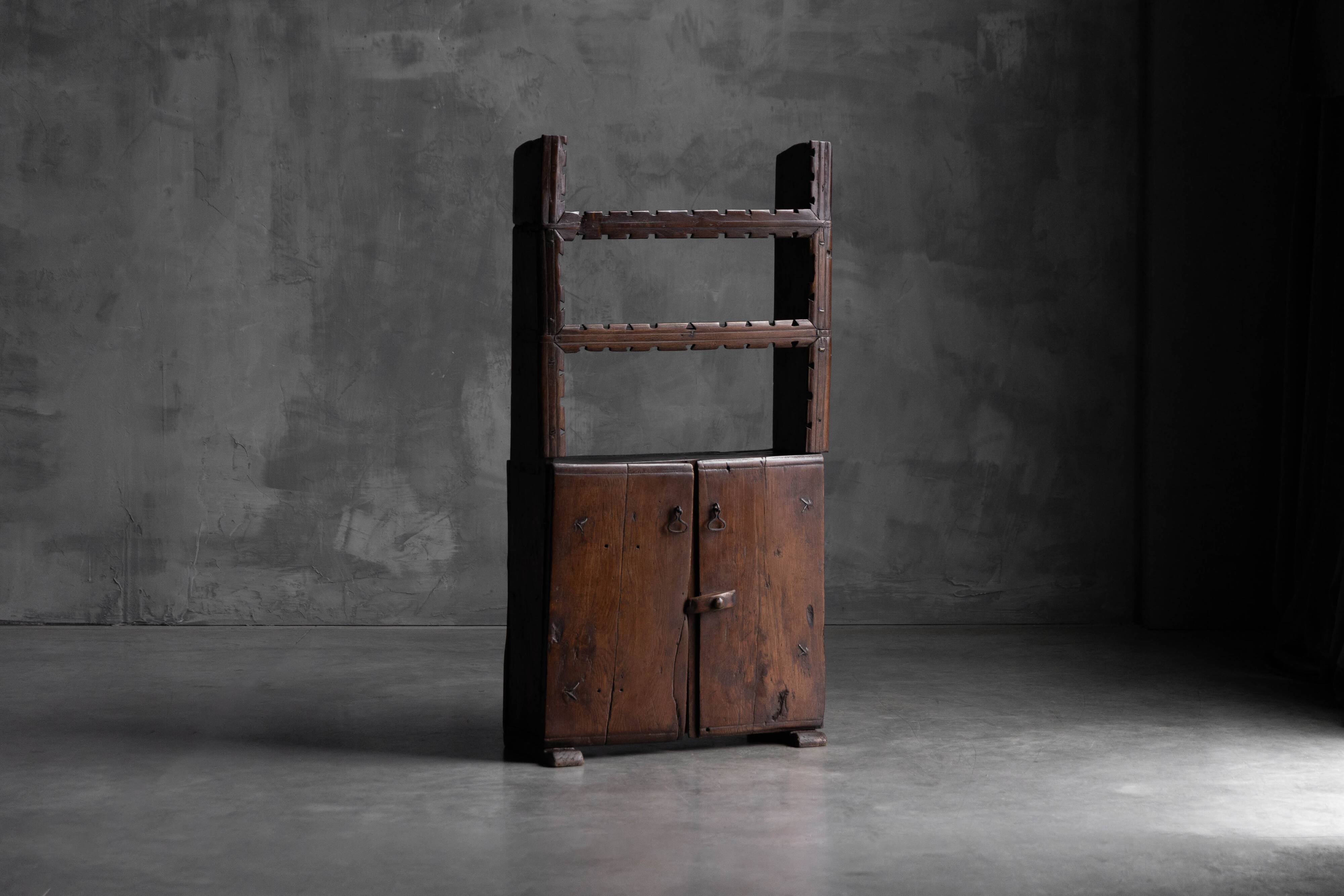 Antique Art Populaire Cabinet, France, 19th Century