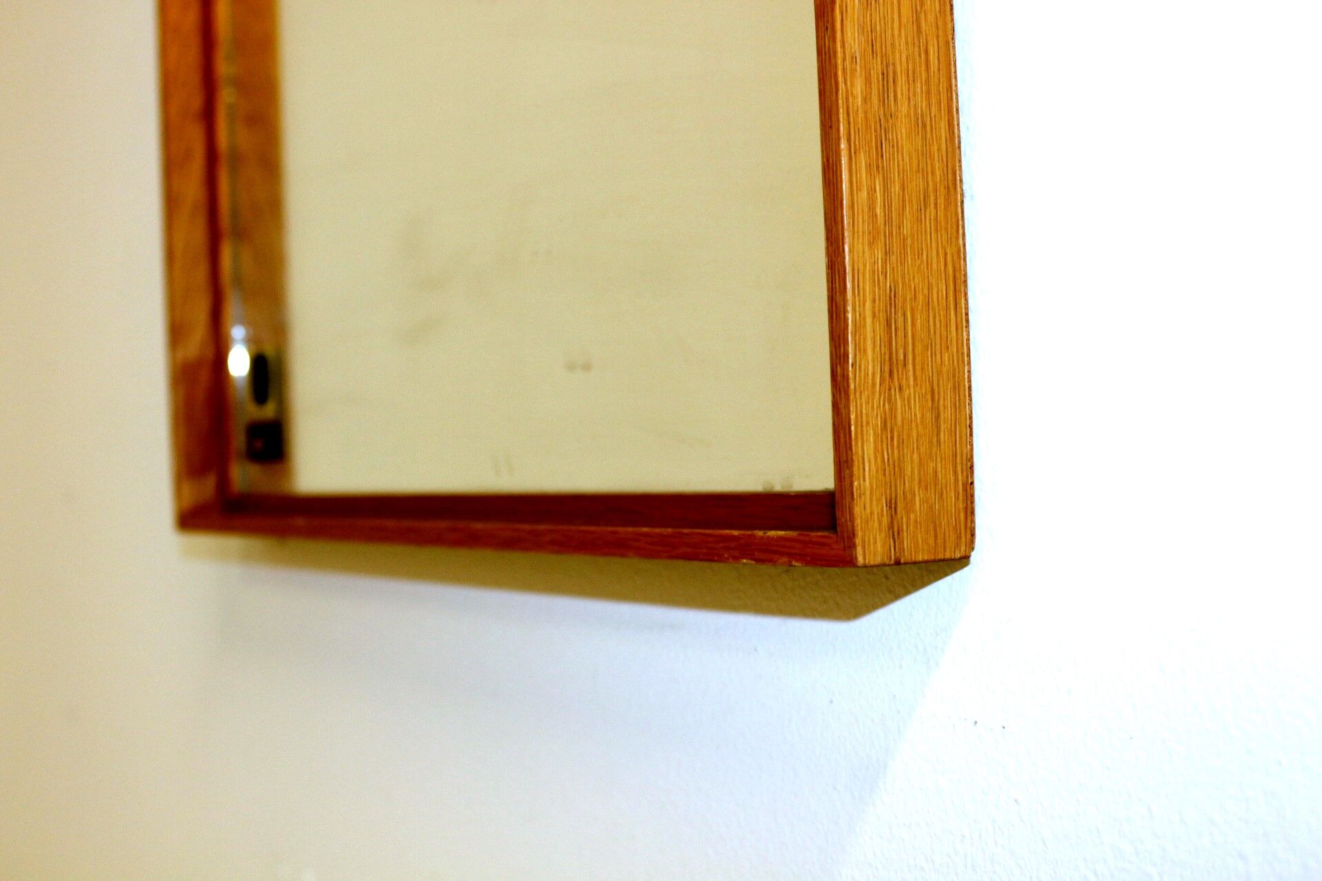 Solid oak mirror, Fröseke, Sweden, 1960 - 48x43cm