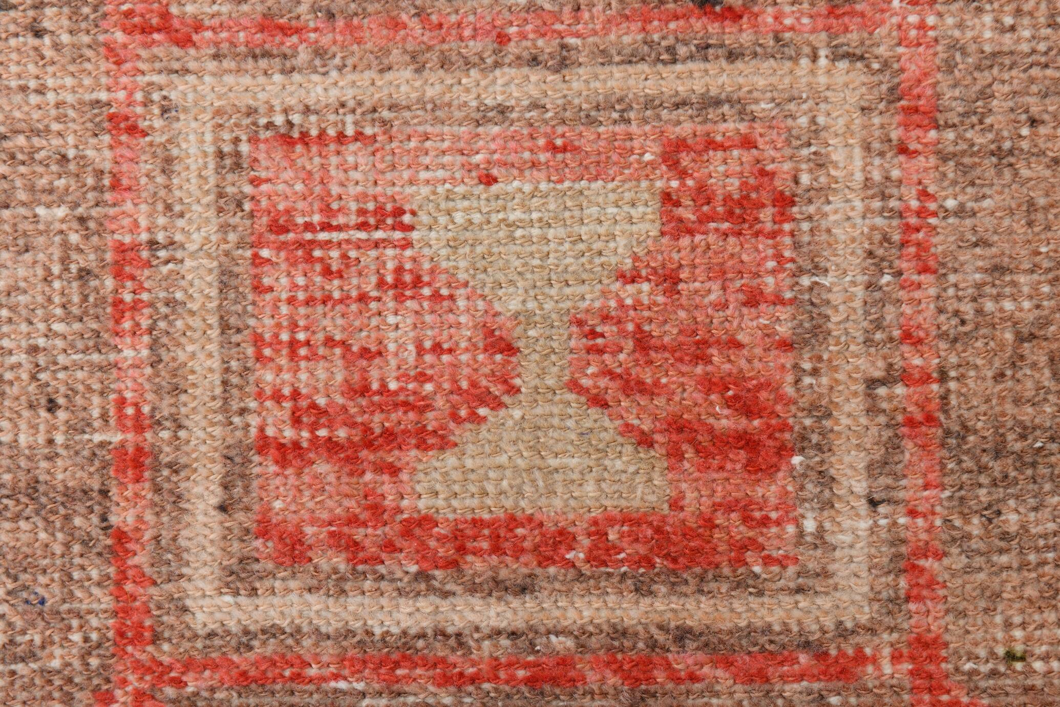 3x10 Rose Red Turkish Vintage Runner Rug,  80x309Cm SK 20304