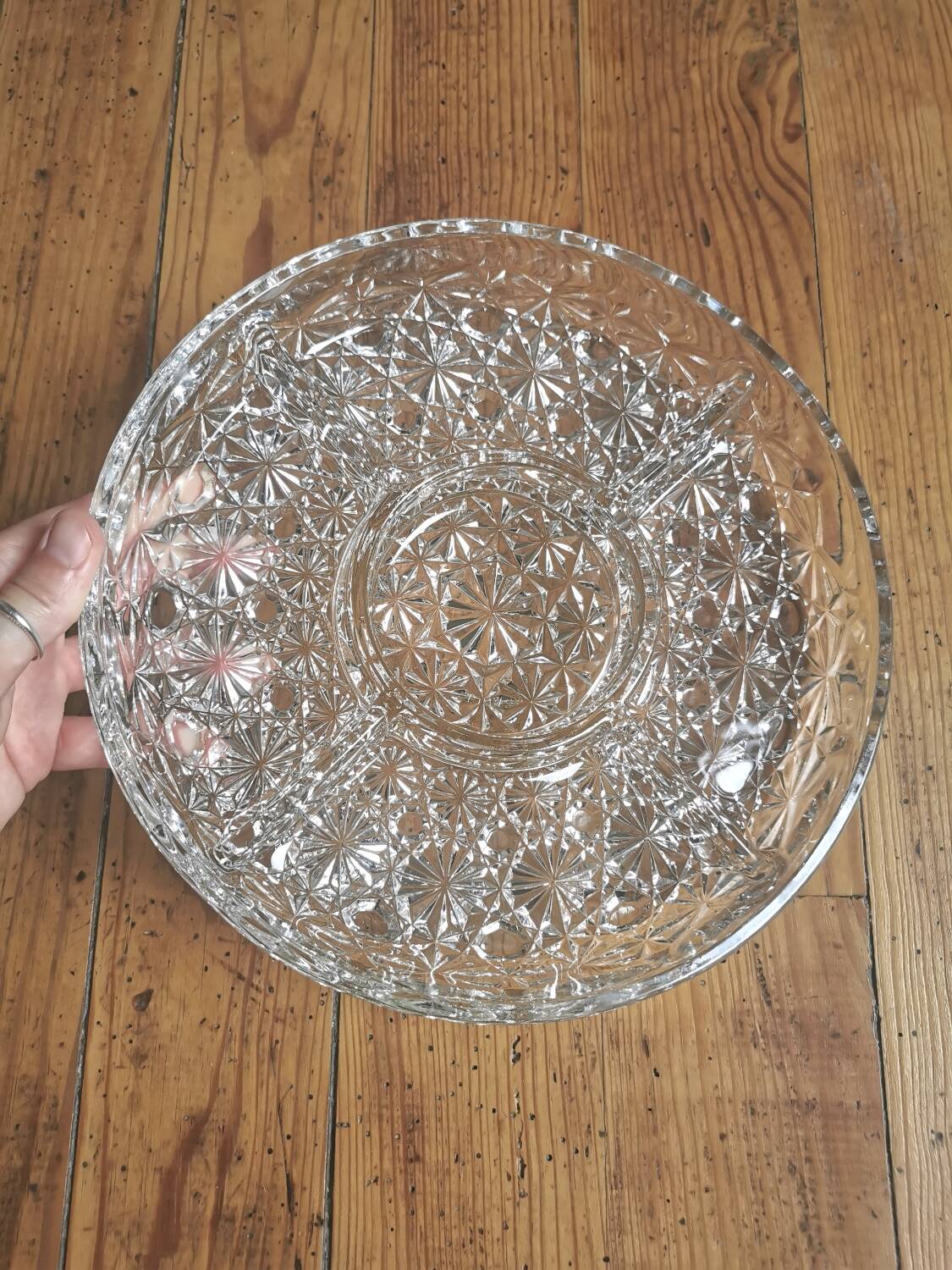 Vintage glass appetizer dish