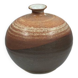 contemporary ceramic vintage soliflore ball vase 70" signature to identify