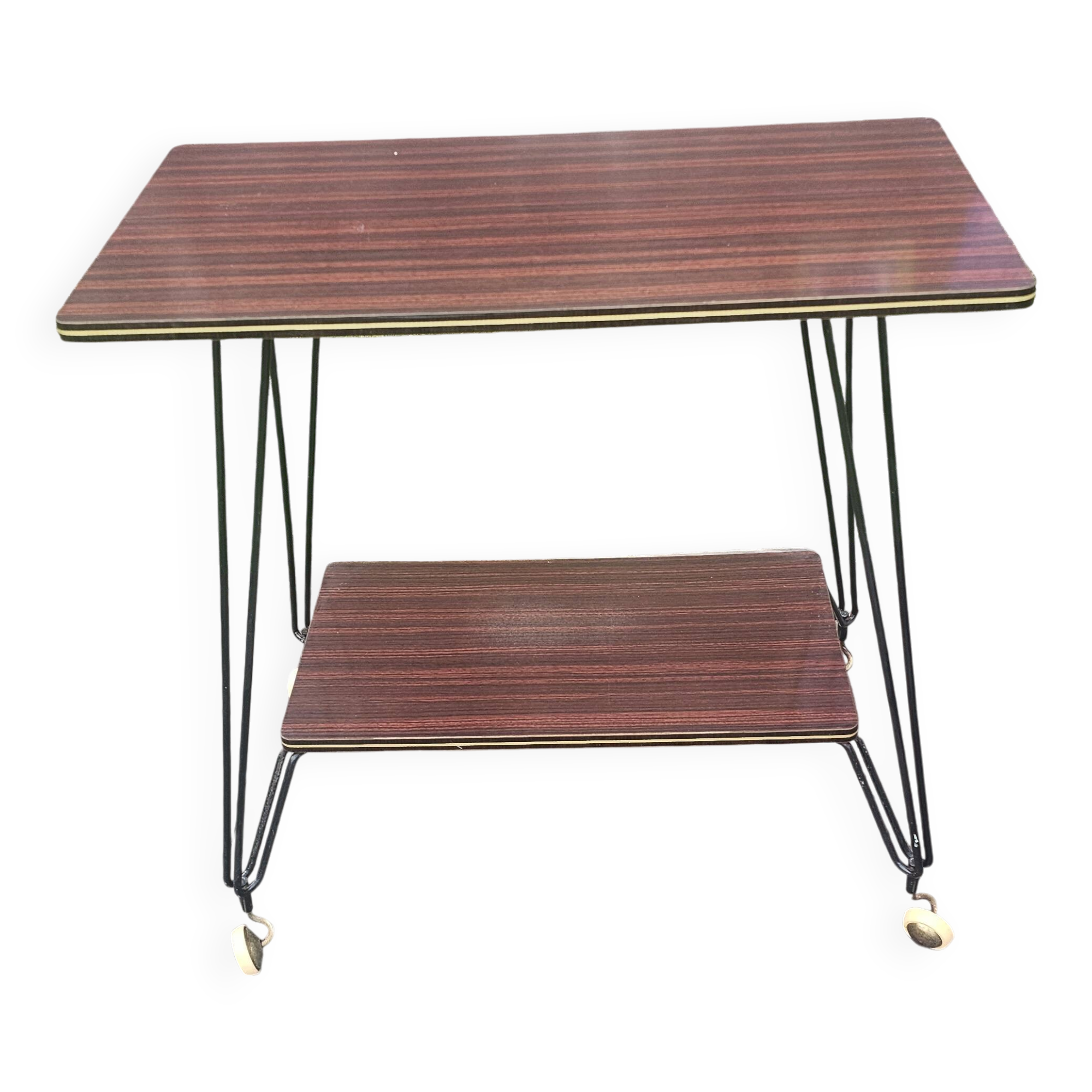 Iconic rolling furniture in formica and steel – 1960s