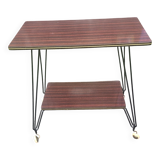 Iconic rolling furniture in formica and steel – 1960s