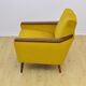 Yellow velvet armchair, 1960s