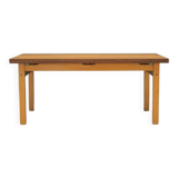 Table en hêtre, design danois, années 1980, fabricant : OFM