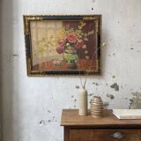 Oil painting flowers 1900