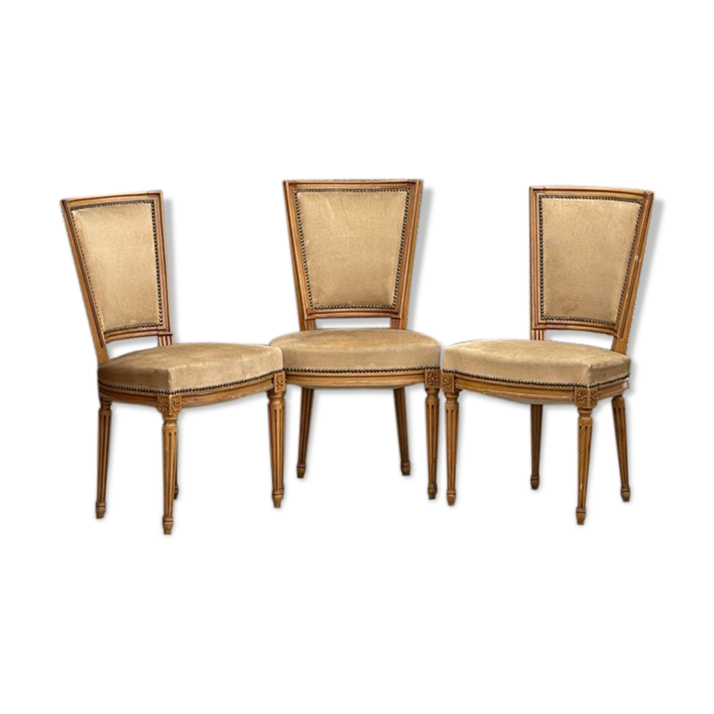 Suite de 3 chaises de style Louis XVI Selency