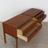 Scandinavian Teak Nightstands by Kai Kristiansen for Aksel Kjersgaard, Denmark, 1960s, Set of 2