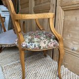 Pair of armchairs canes style louis XV