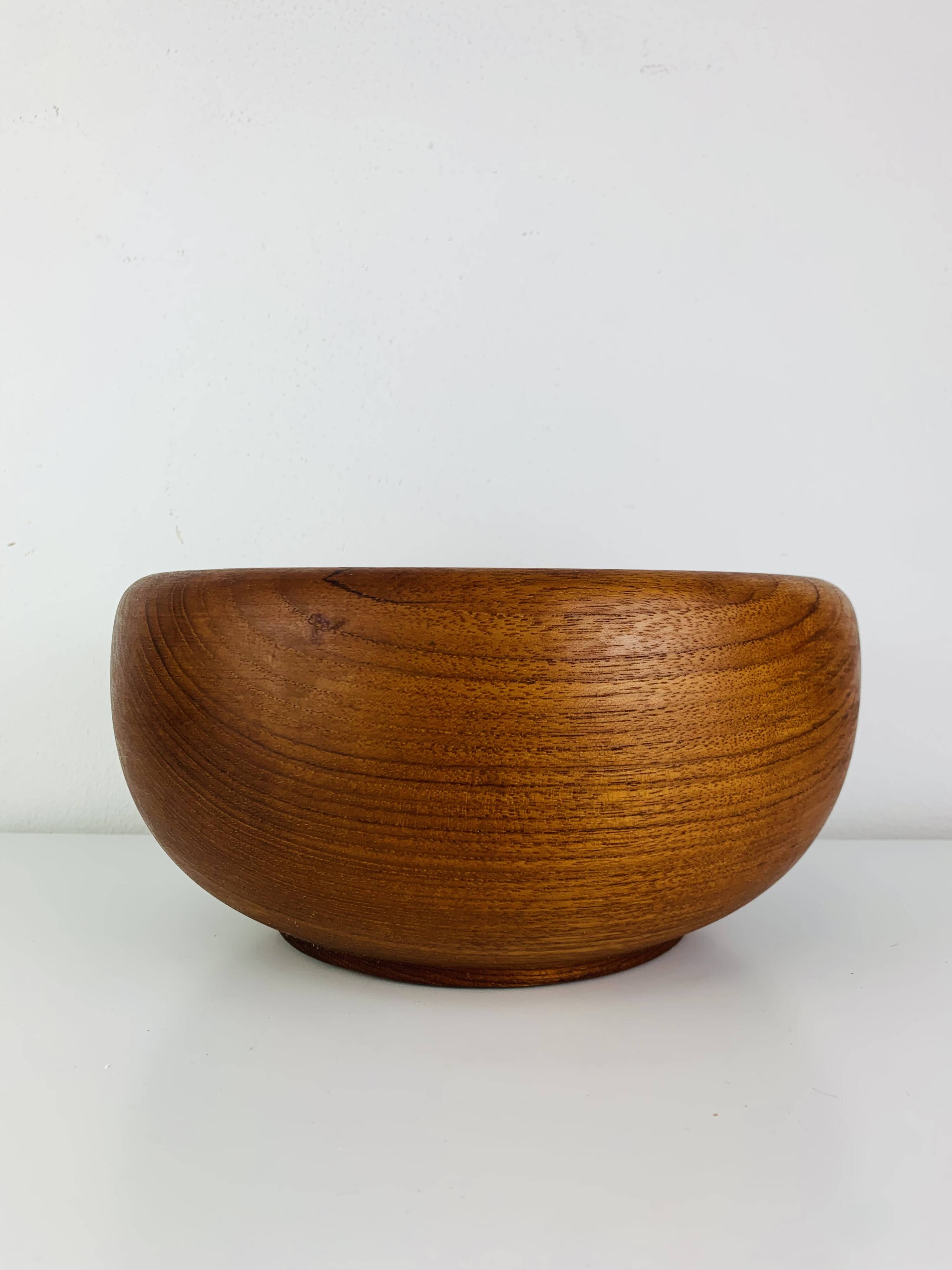 Danish teak fruit bowl, 1960s, Scandinavian.
