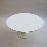 1960s White Tulip Coffee Table by Maurice Burke for Arkana 75