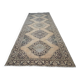Vintage Turkish hallway rug 143x391 cm