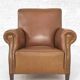 Pair of club armchairs from the 50s in imitation and wood