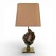 Agate and brass lamp