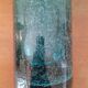 Vase rouleau vintage en verre soufflé de Bendor