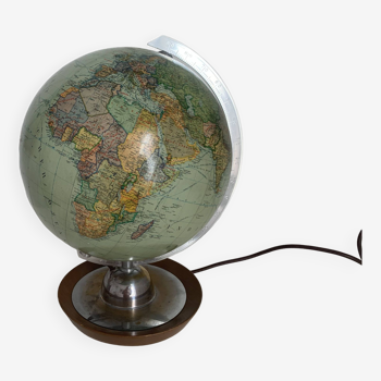 Globe terrestre vintage 1960 verre jro verlag globus - 33 cm