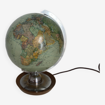 Vintage terrestrial globe 1960 jro verlag globus glass - 33 cm