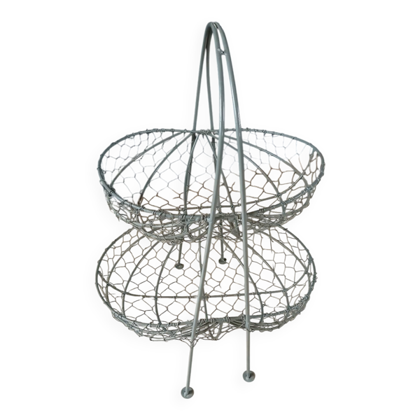 Corbeille/ panier à fruits en métal