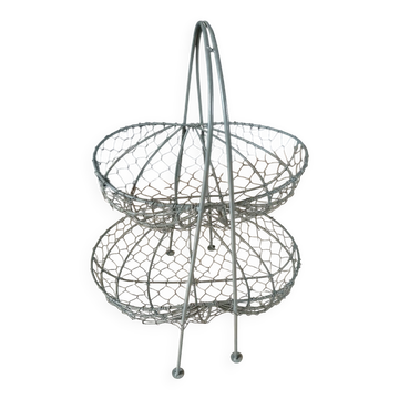 Corbeille/ panier à fruits en métal