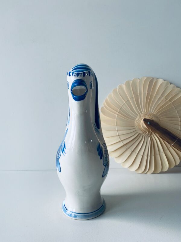 Pichet ancien coq en céramique