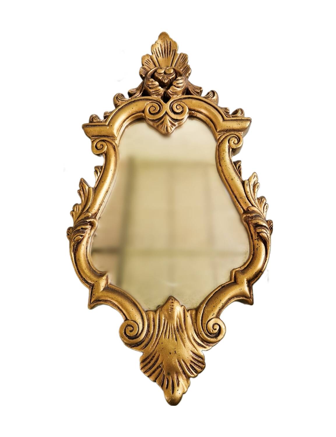 Vintage baroque style gold resin mirror