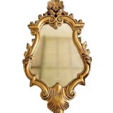Vintage baroque style gold resin mirror