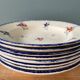 Set of 8 hollow plates model "Dannemarie" Sarreguemines