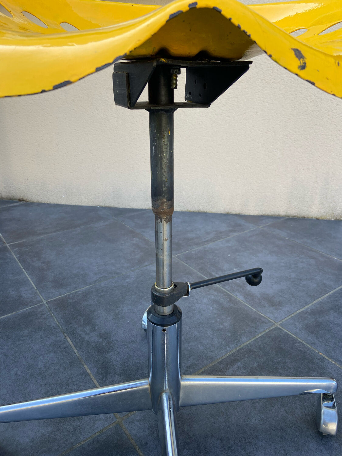 Antique industrial stool