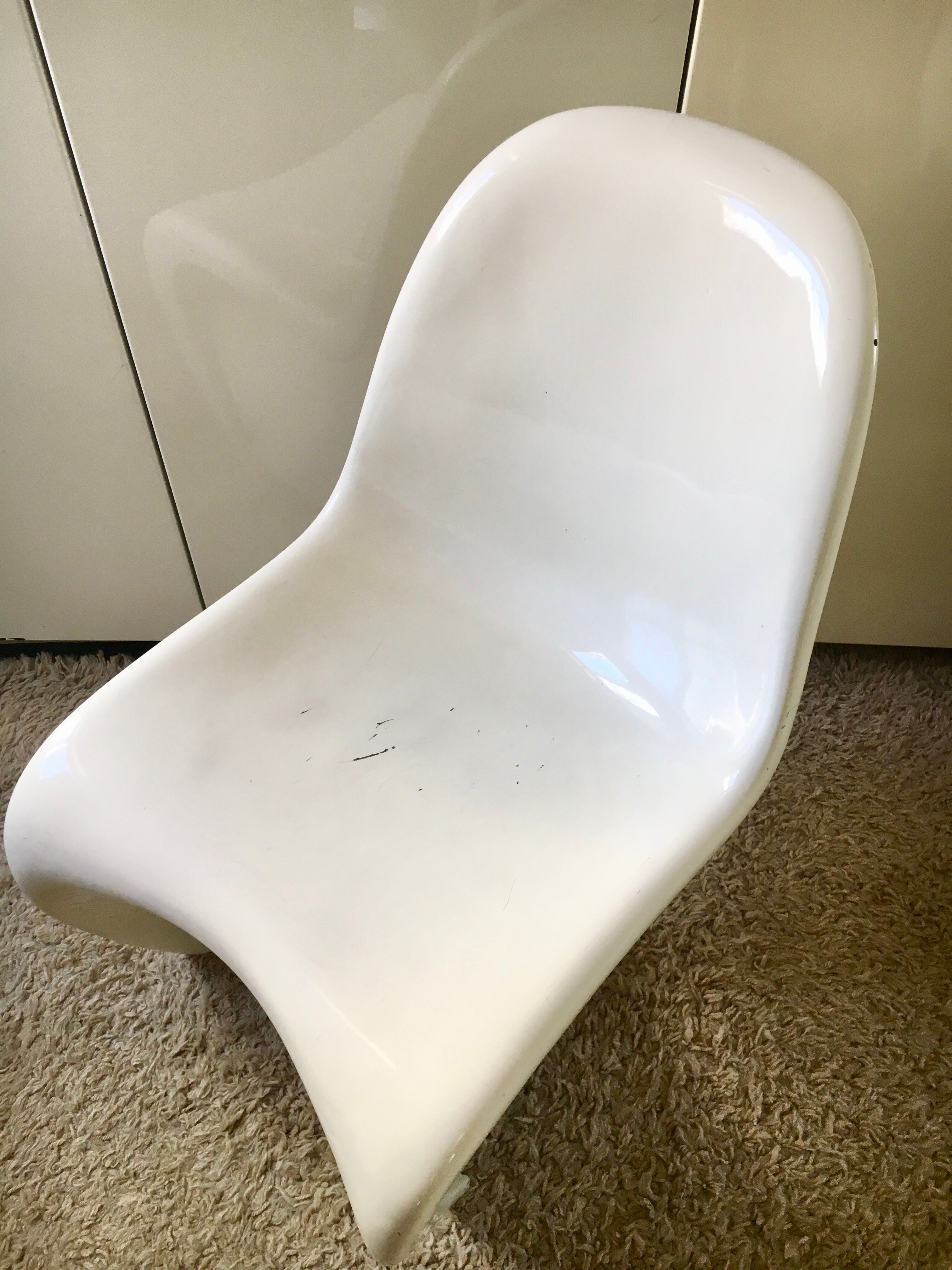 S chair by Verner Panton in fiberglass series 1 1967