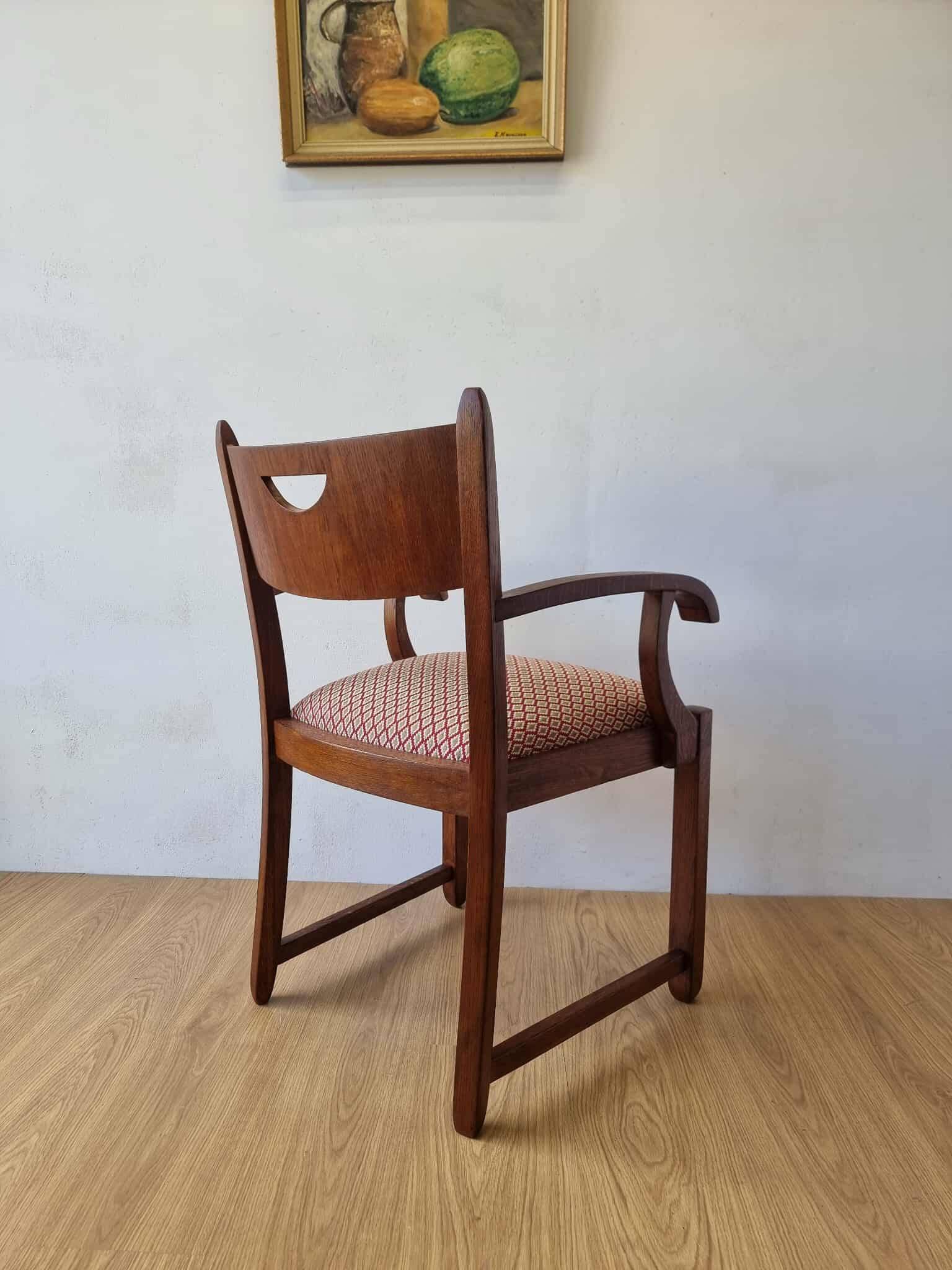 Oak office chair from the 1950s.
