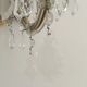 Two-arm crystal light wall light